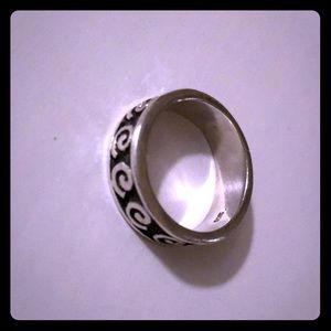 Silver surf ring